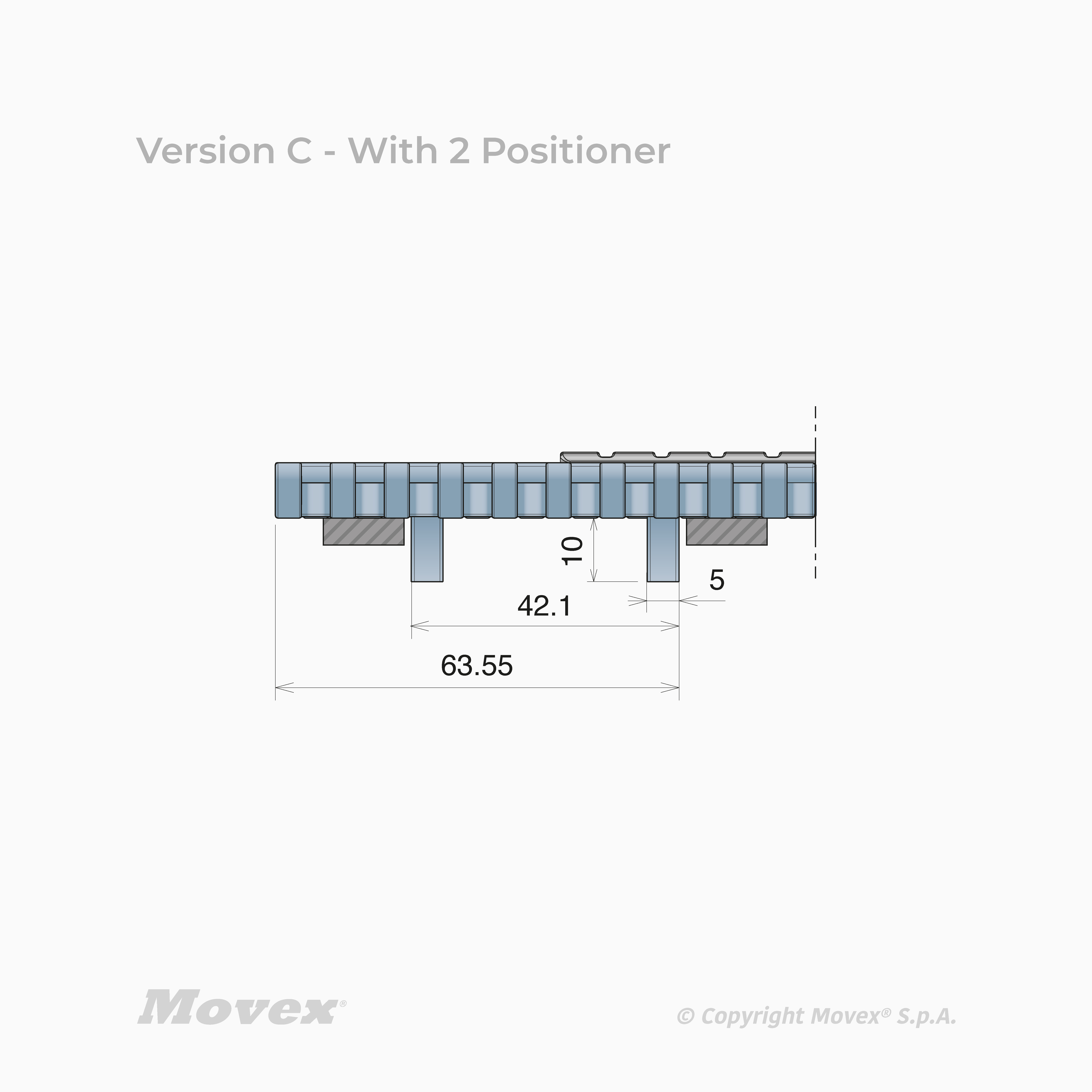 550 Grip Top Side Indent Modular Belts