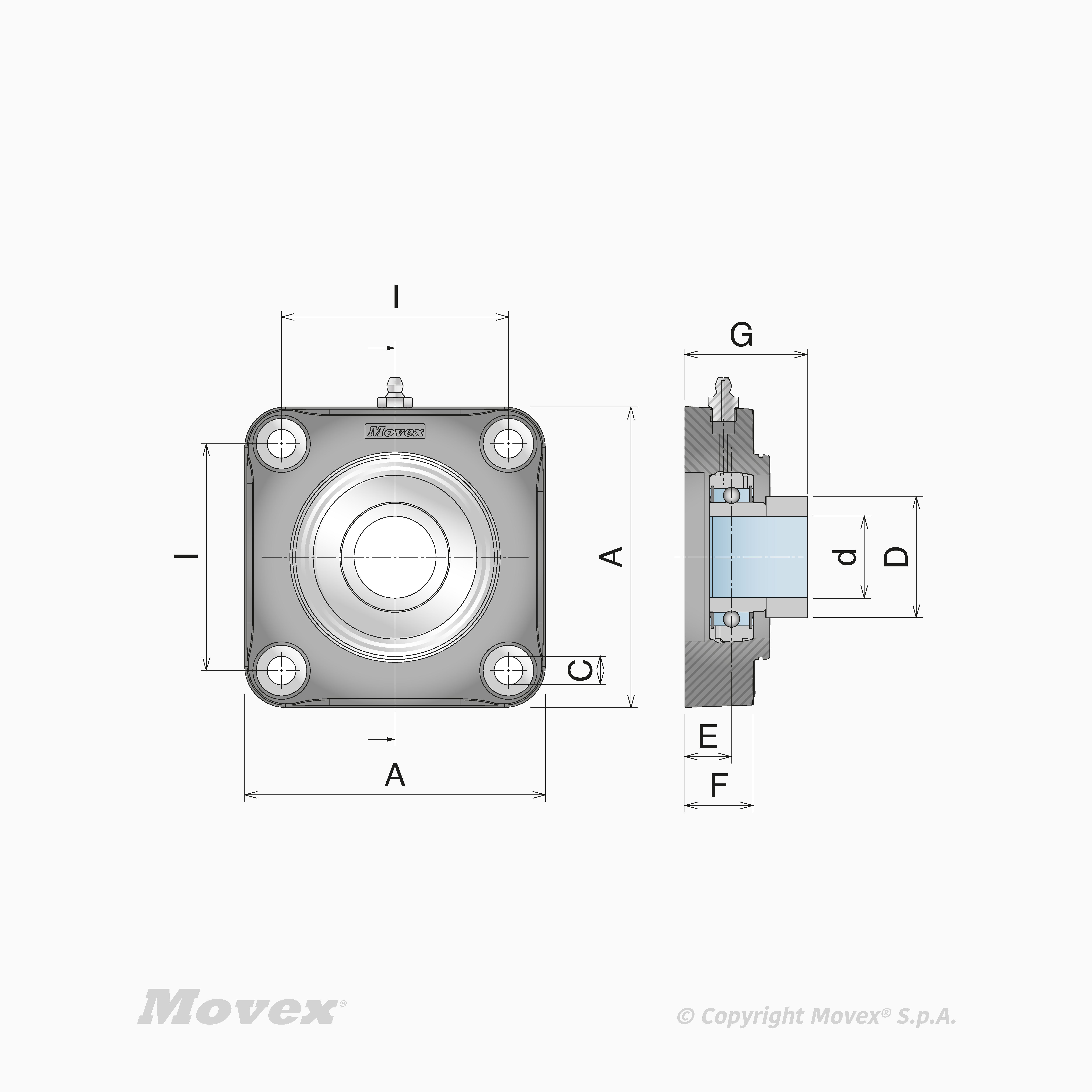 UCF Locking collar Standard Solid Bearings supports